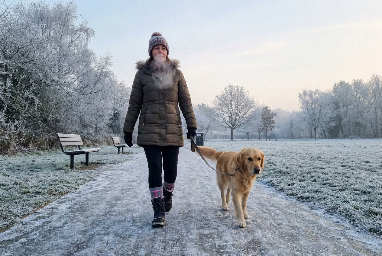 Heated socks tested at a home office, on a snowy dog walk, and on the couch